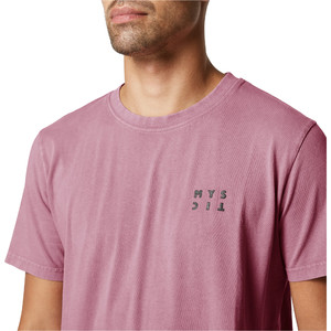 Camiseta De Hombre Mystic 2022 The Mirror Gmt Dye 35105.230069 - Rosa Empolvado